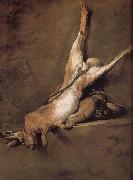 Jean Baptiste Simeon Chardin Tinderbox hare and hunting with Germany oil painting artist